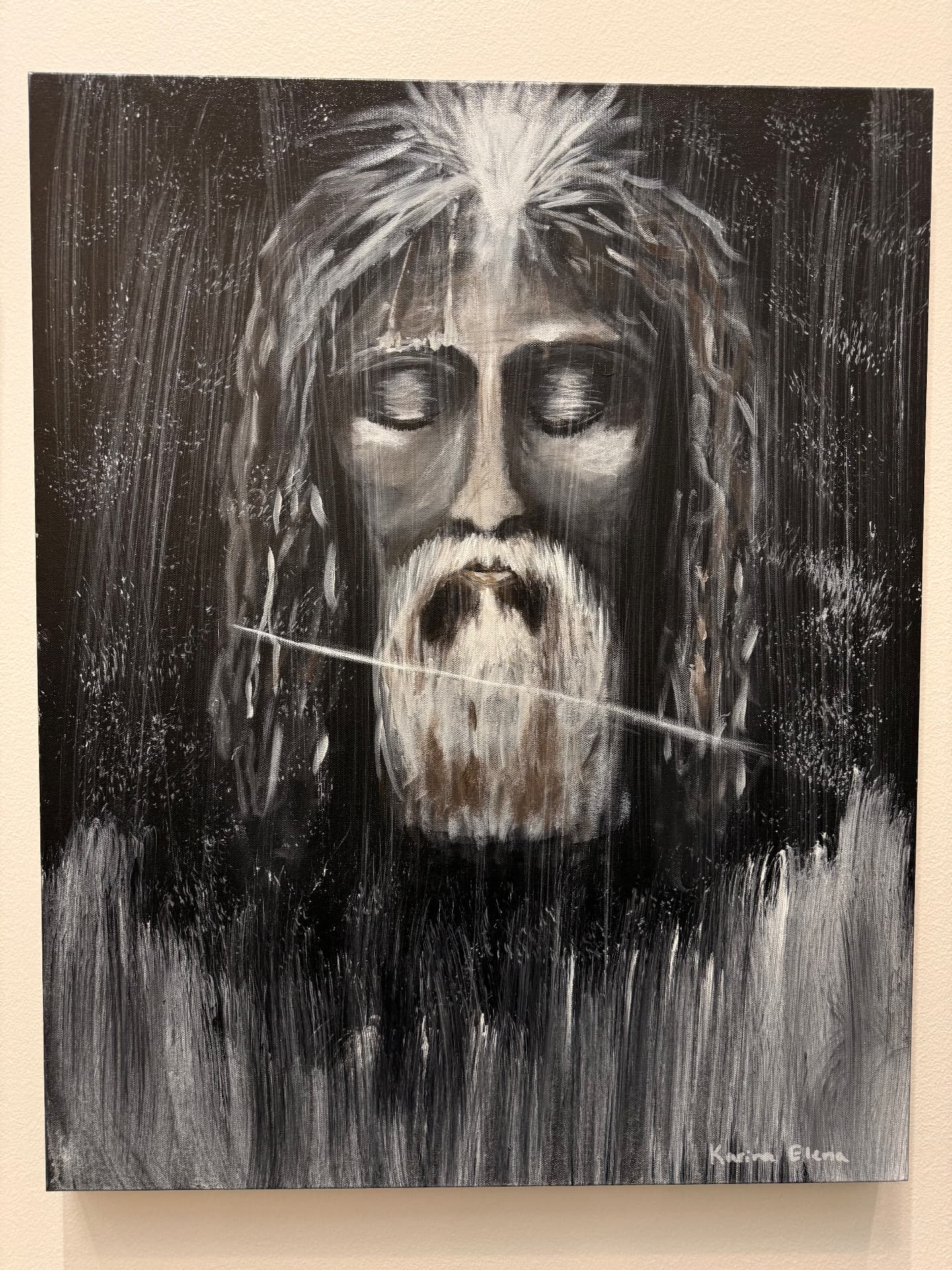 The Shroud of Turin, 2026 — Acrylic on canvas