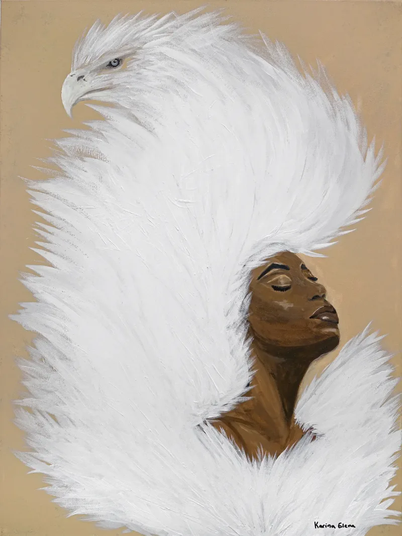 Rise on Eagles Wings, 2026 — Acrylic on canvas