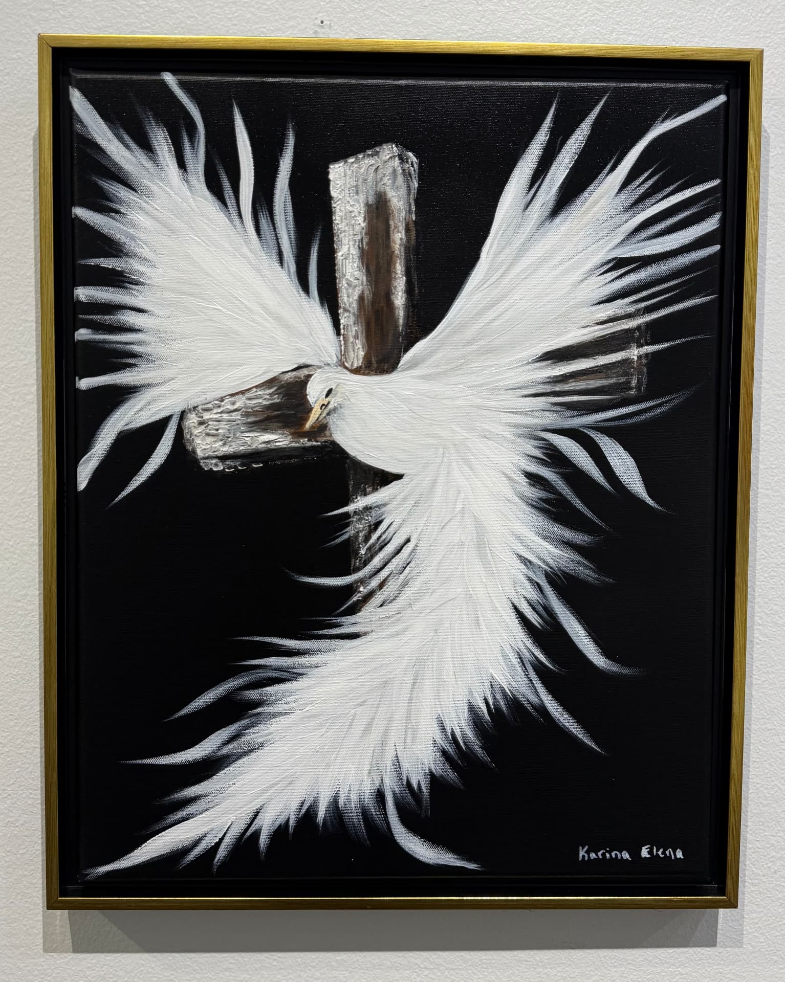 The Spirit at the Cross, 2026 — Acrylic on canvas